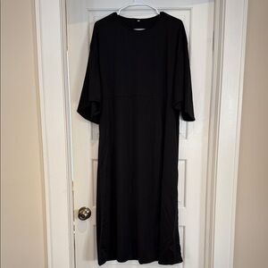 Little Black Long Sleeve Dress- 3XL